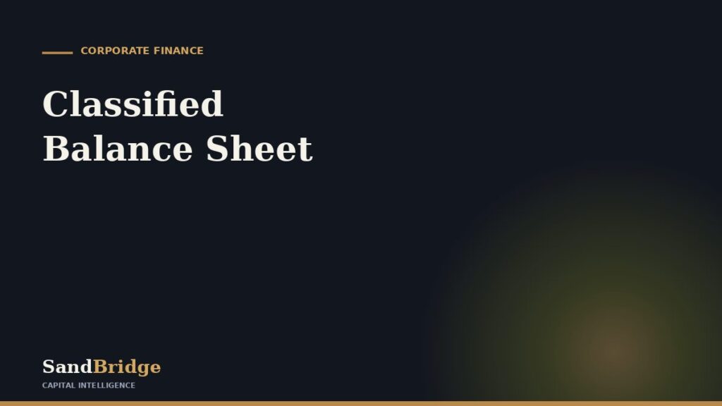 Classified Balance Sheet: Format & Example