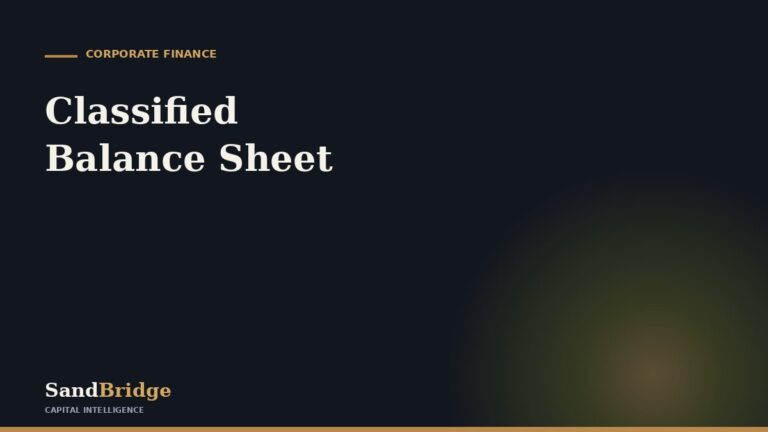 Classified Balance Sheet: Format & Example