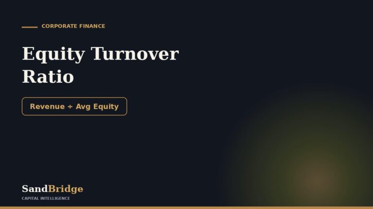 Equity Turnover Ratio: Formula & What It Signals