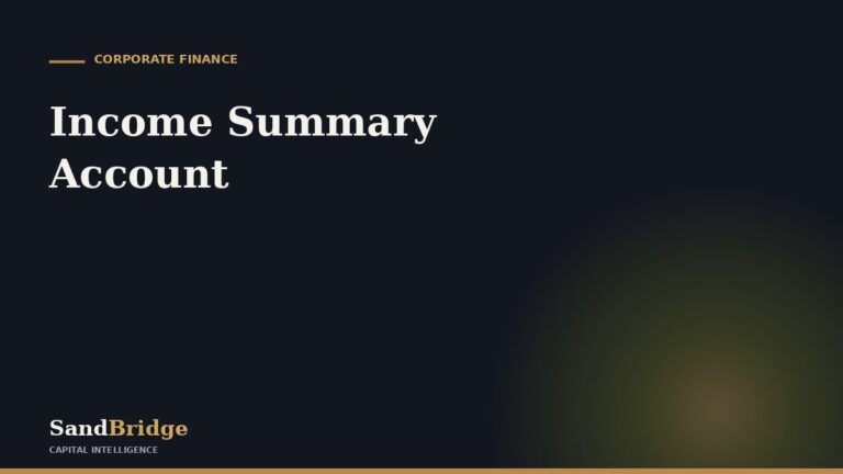 Income Summary Account: Purpose, Entries & Example