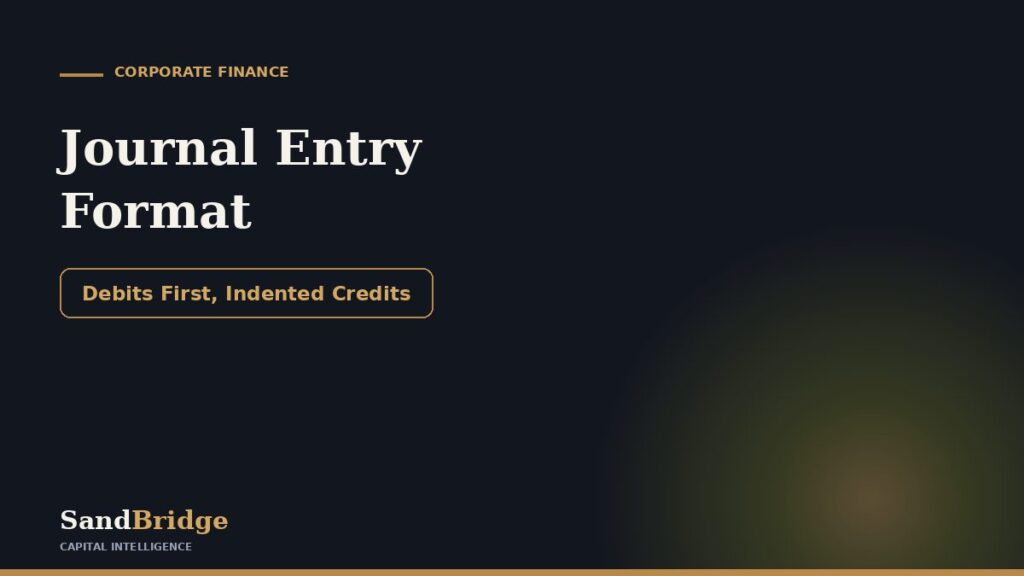 Journal Entry Format: The Standard Layout, Explained
