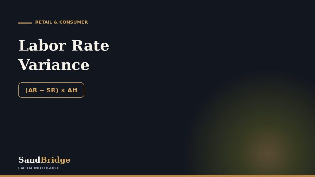 Labor Rate Variance: Formula & Example