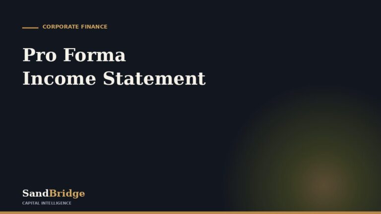 Pro Forma Income Statement: How to Build One