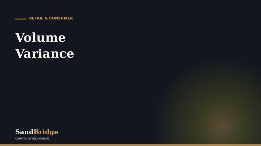 Volume Variance: Formula & Interpretation